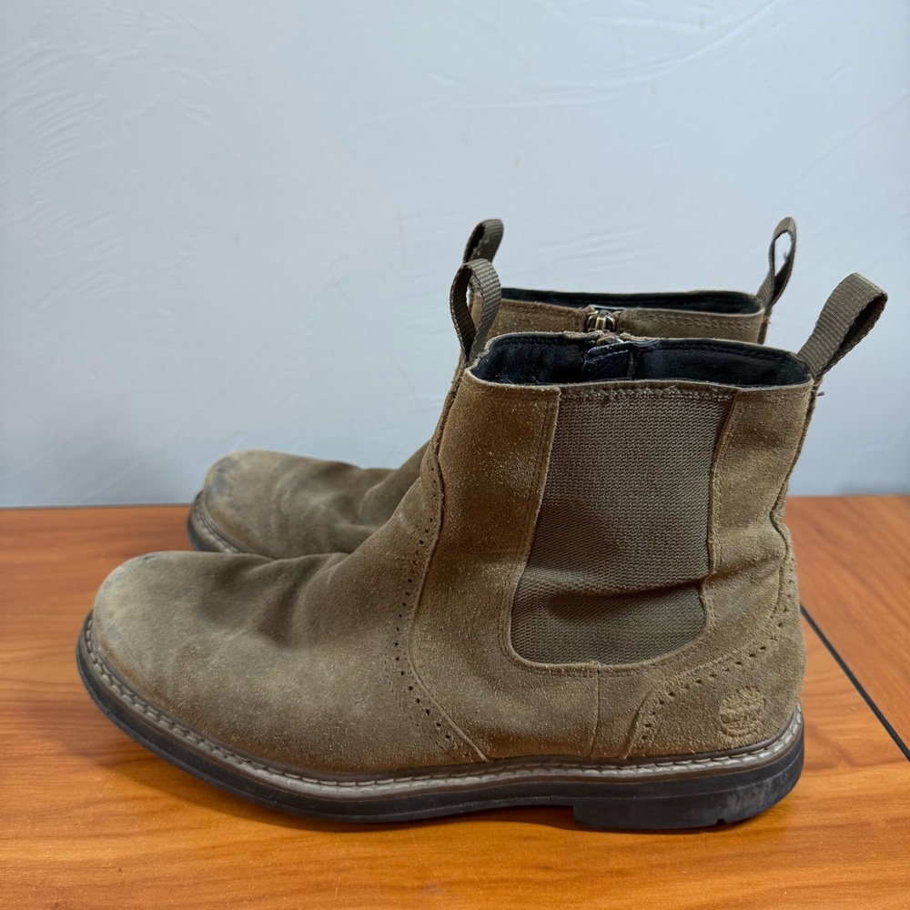 Timberland Brown Suede Chelsea Boots